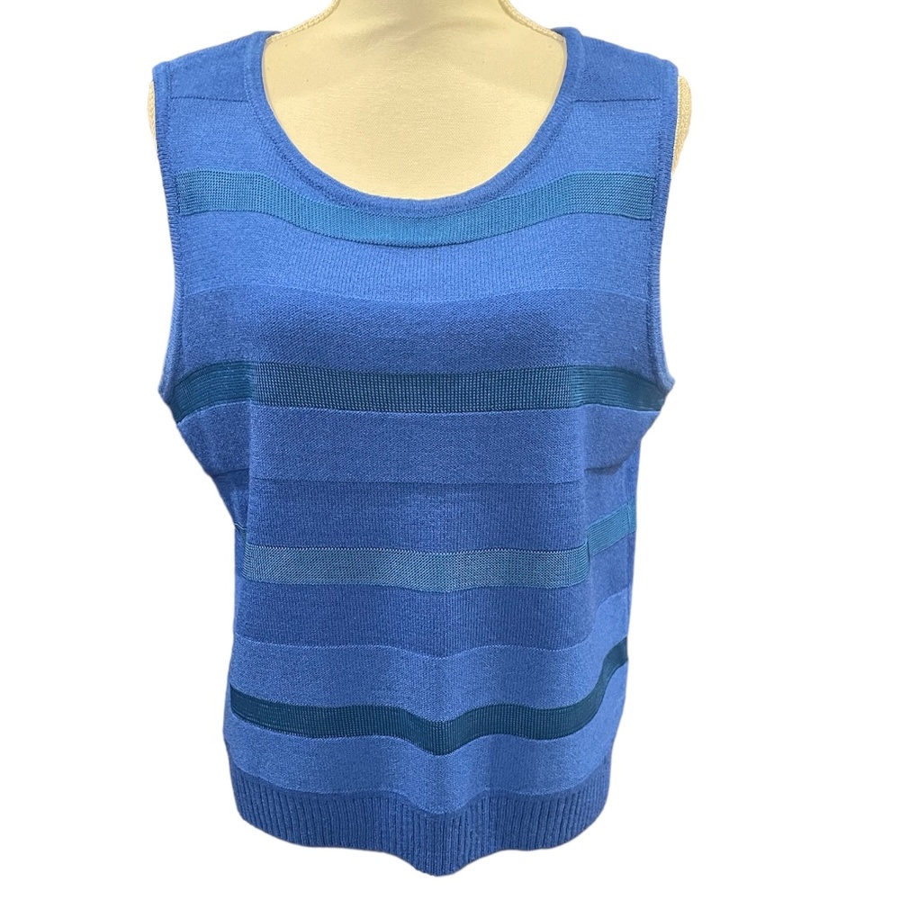 St John Sport - Cobalt Blue Knit Tank Top